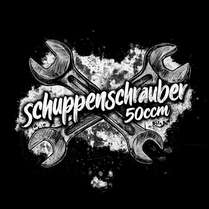 T-Shirt. Schuppenschrauber 50ccm.