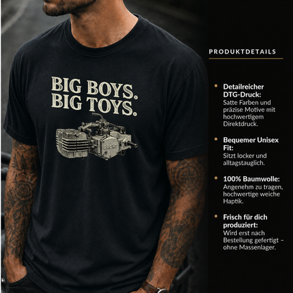 T-Shirt. Big Boys Big Toys.