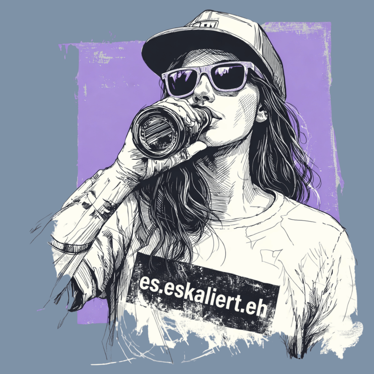 Mädels Hoodie Softstyle®. es.eskaliert.eh