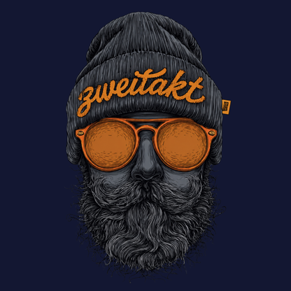 Hoodie Softstyle®. Zweitakt Nomaden – Der Vagabund.