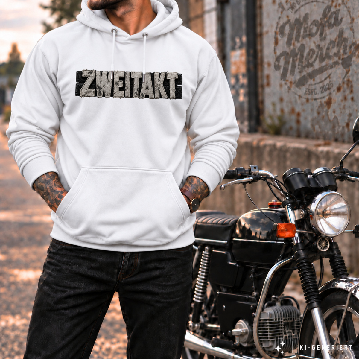 Hoodie Softstyle®. Zweitakt Patch.