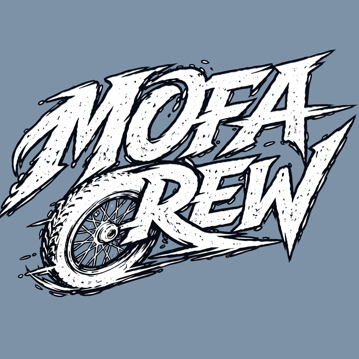 Mädels Hoodie Softstyle®. Mofa Crew.