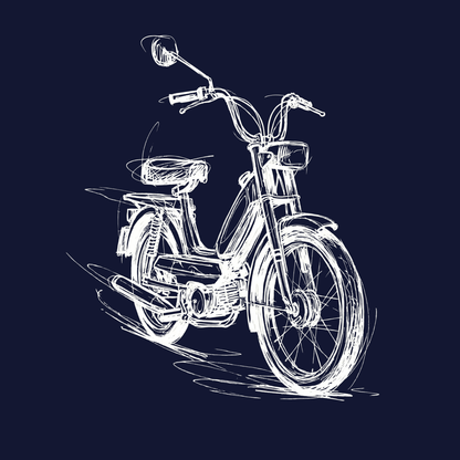 Hoodie Softstyle®. Classic Moped Line.
