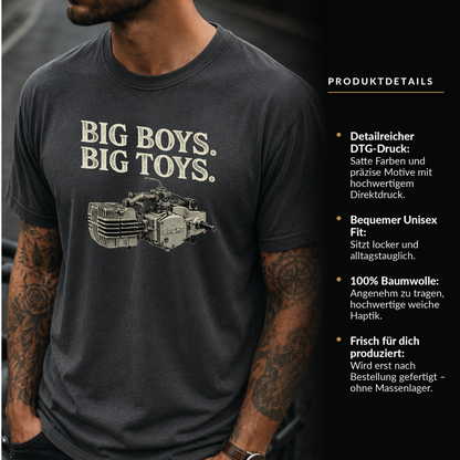 T-Shirt. Big Boys Big Toys.