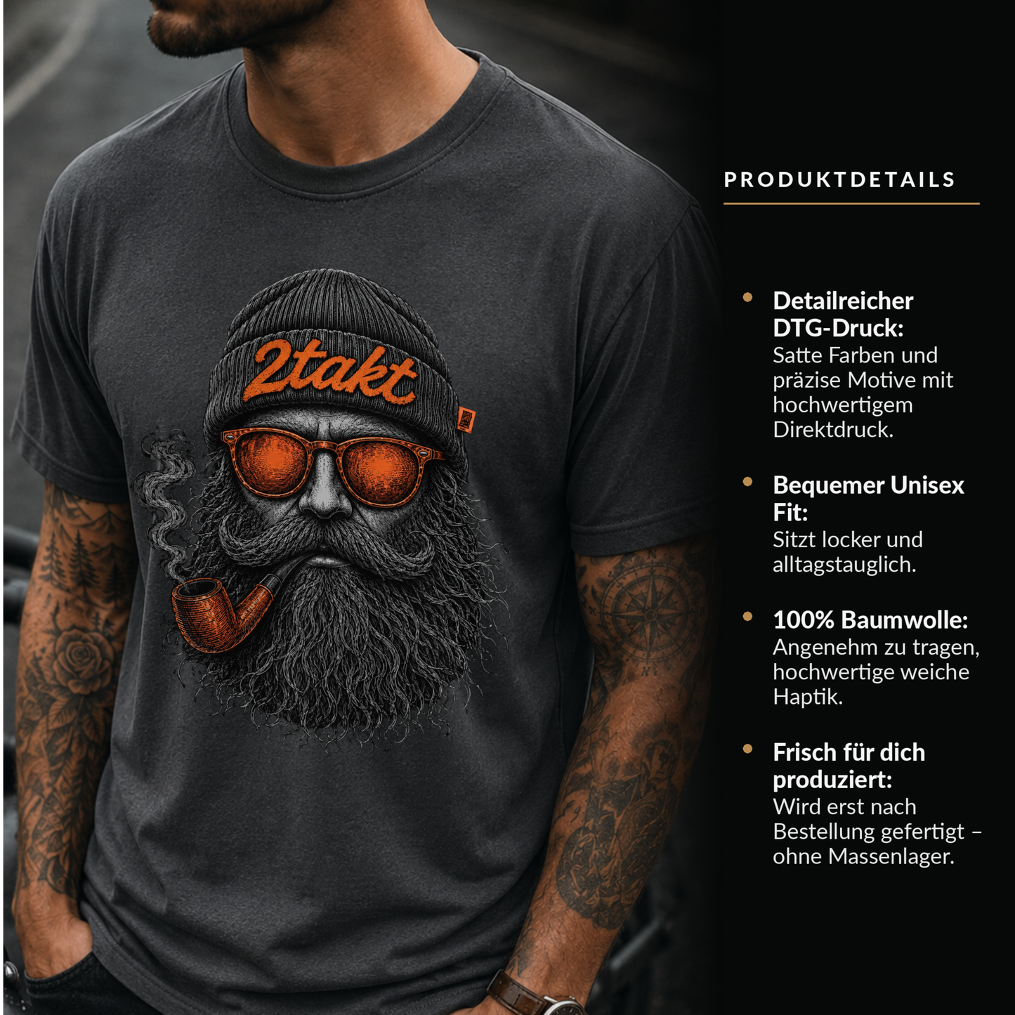 T-Shirt. Zweitakt Nomaden – Der Seemann.