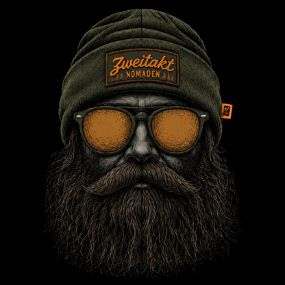 T-Shirt. Zweitakt Nomaden – Der Jäger.