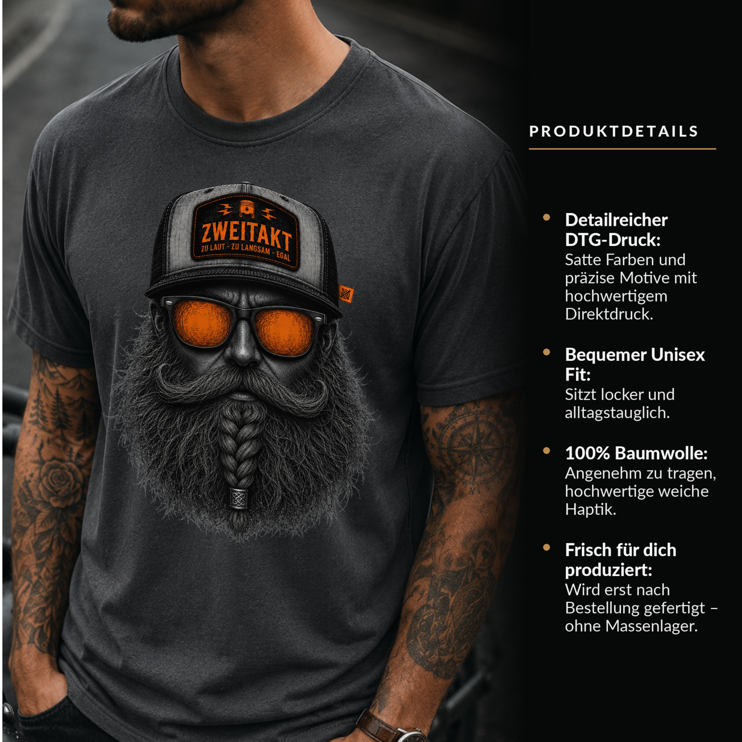T-Shirt. Zweitakt Nomaden – Der Wikinger.