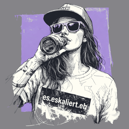 Mädels T-Shirt. Es eskaliert eh.