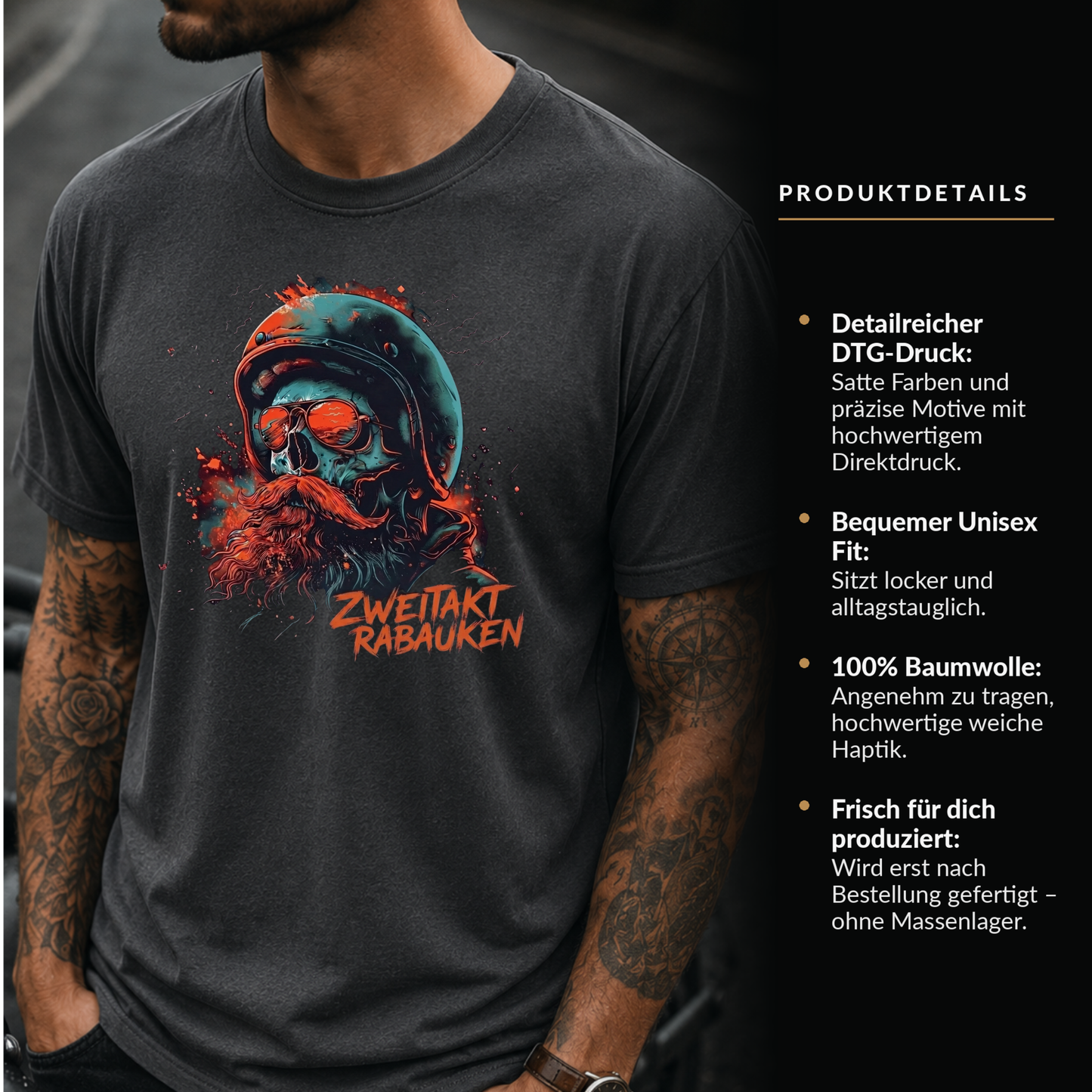 T-Shirt. Zweitakt Rabauken.