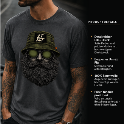 T-Shirt. Zweitakt Nomaden – Der Angler.