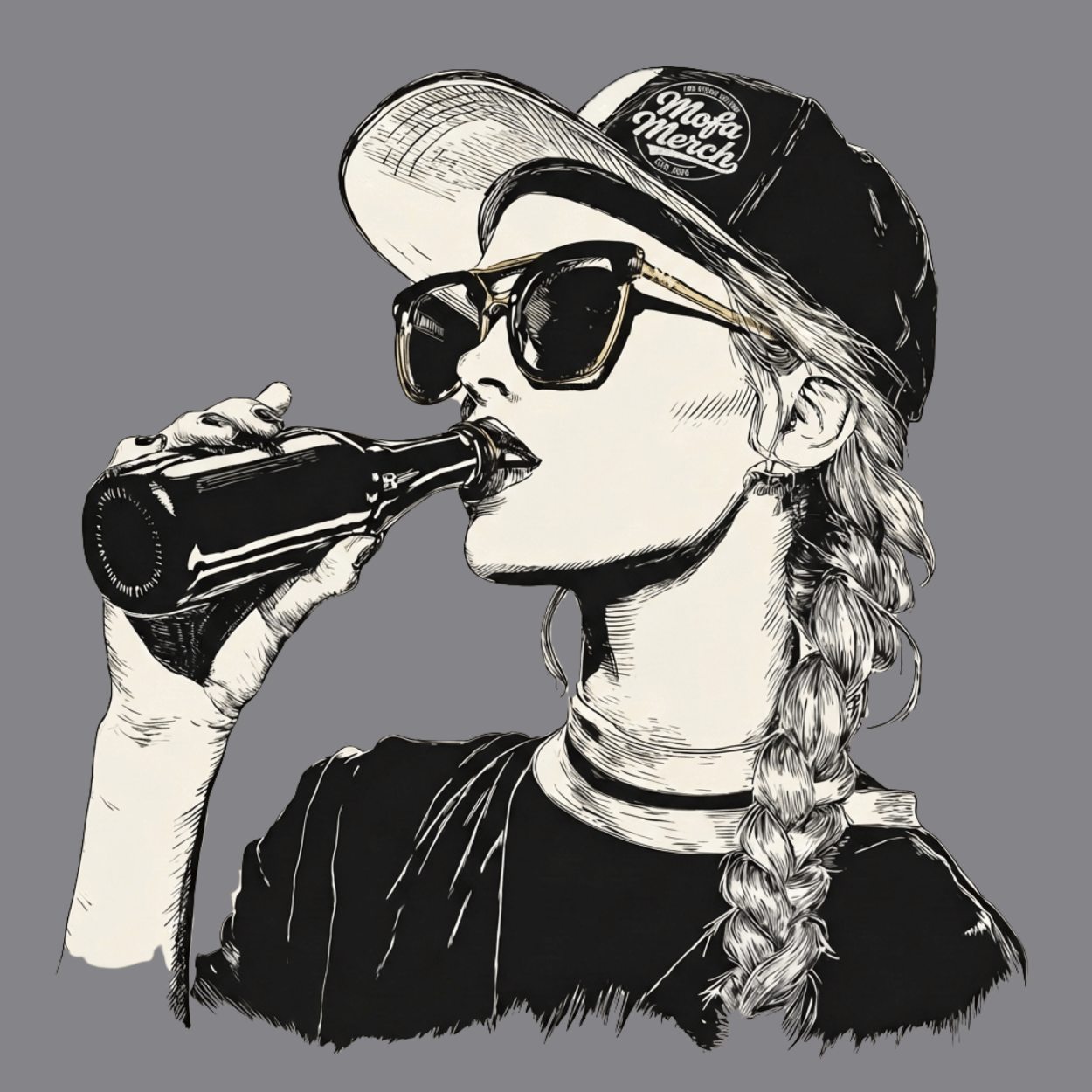 Mädels T-Shirt. Night Vibes.