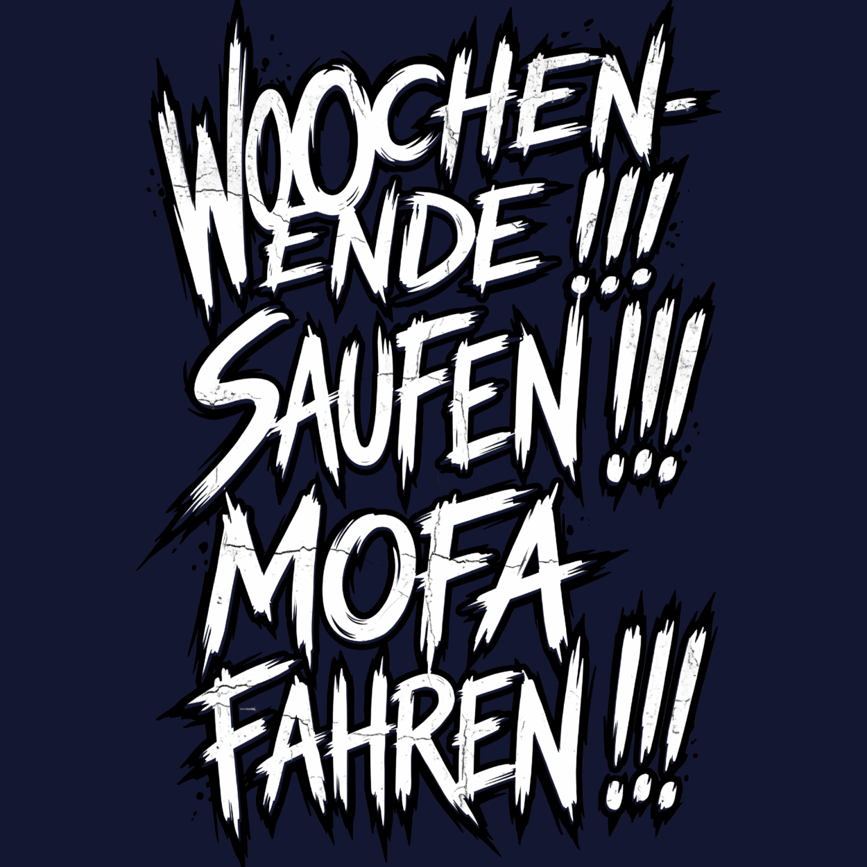 Hoodie Softstyle®. Wochenende. Saufen. Mofa fahren.