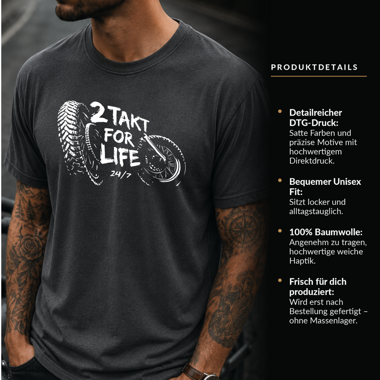 T-Shirt. 2 Takt for Life.