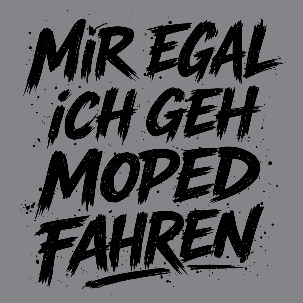 Mädels T-Shirt. Mir egal.