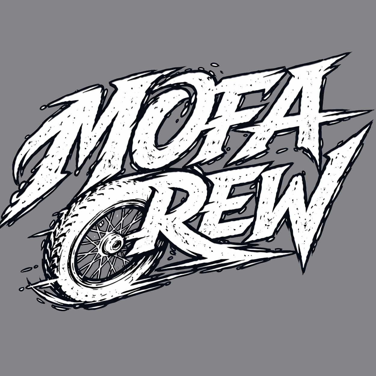 Mädels T-Shirt. Mofa Crew.