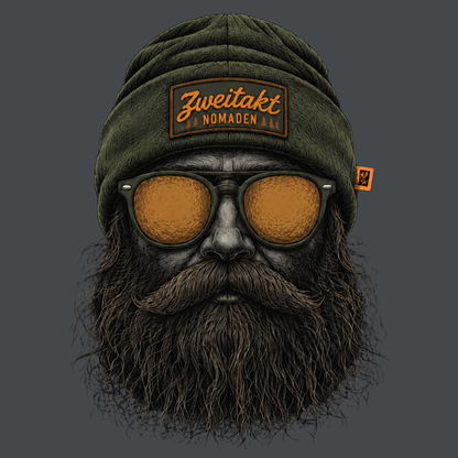 T-Shirt. Zweitakt Nomaden – Der Jäger.