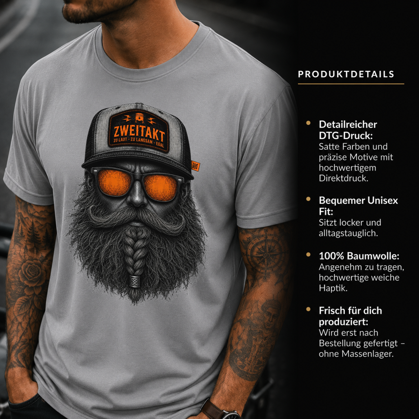 T-Shirt. Zweitakt Nomaden – Der Wikinger.