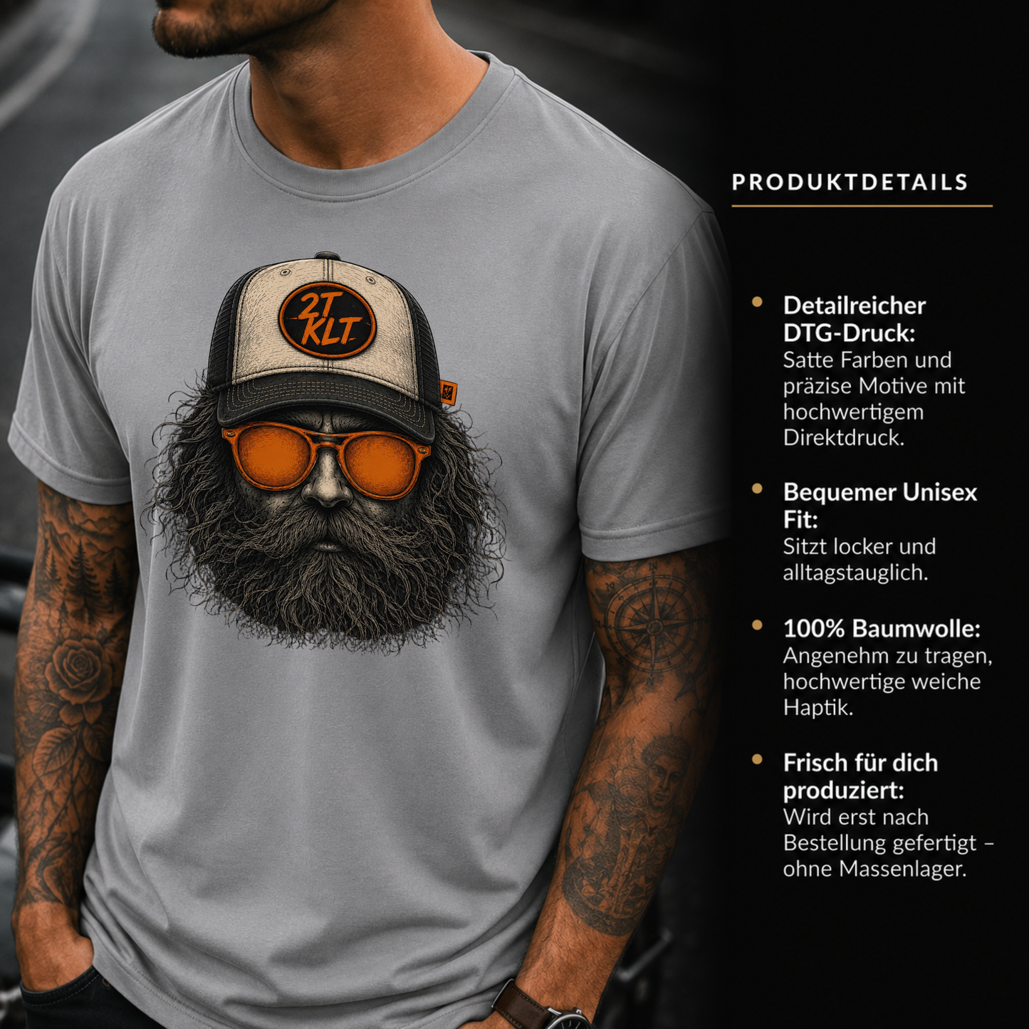 T-Shirt. Zweitakt Nomaden – Der Trucker.