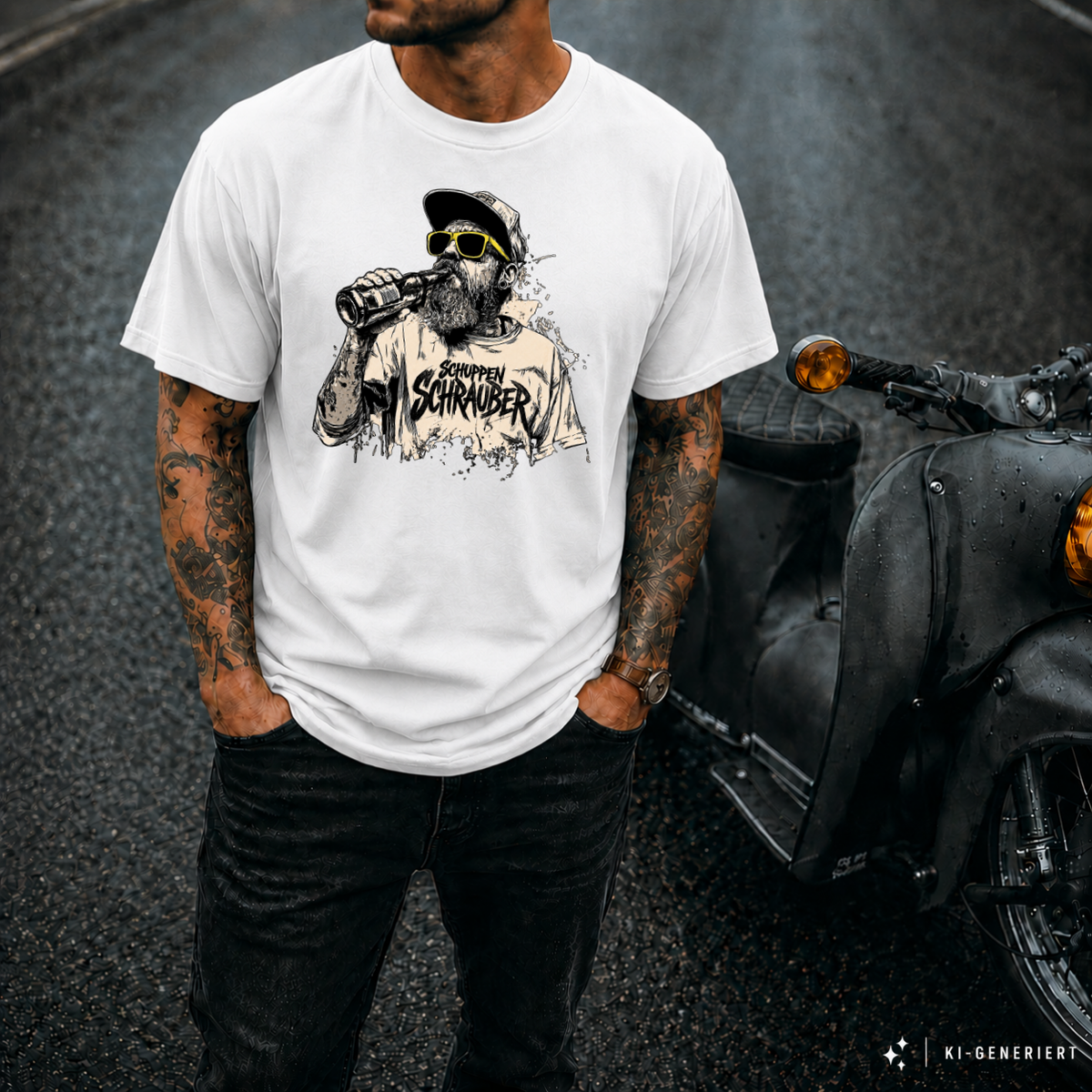 T-Shirt. Generation Zweitakt - Schuppenschrauber.