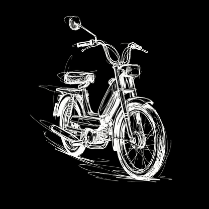 Hoodie Softstyle®. Classic Moped Line.