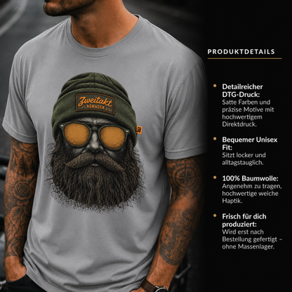 T-Shirt. Zweitakt Nomaden – Der Jäger.