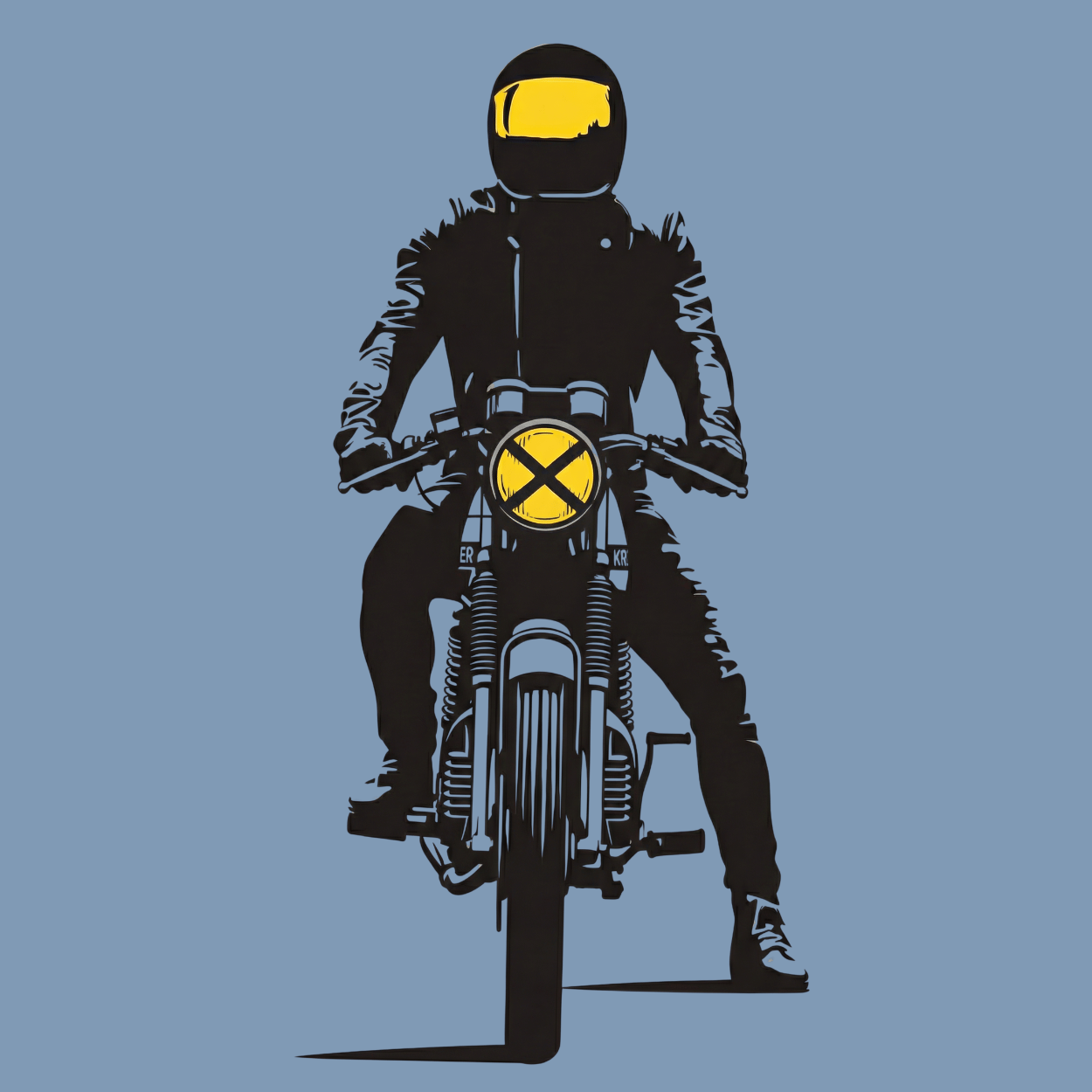 Mädels T-Shirt. Fokus auf die Straße.