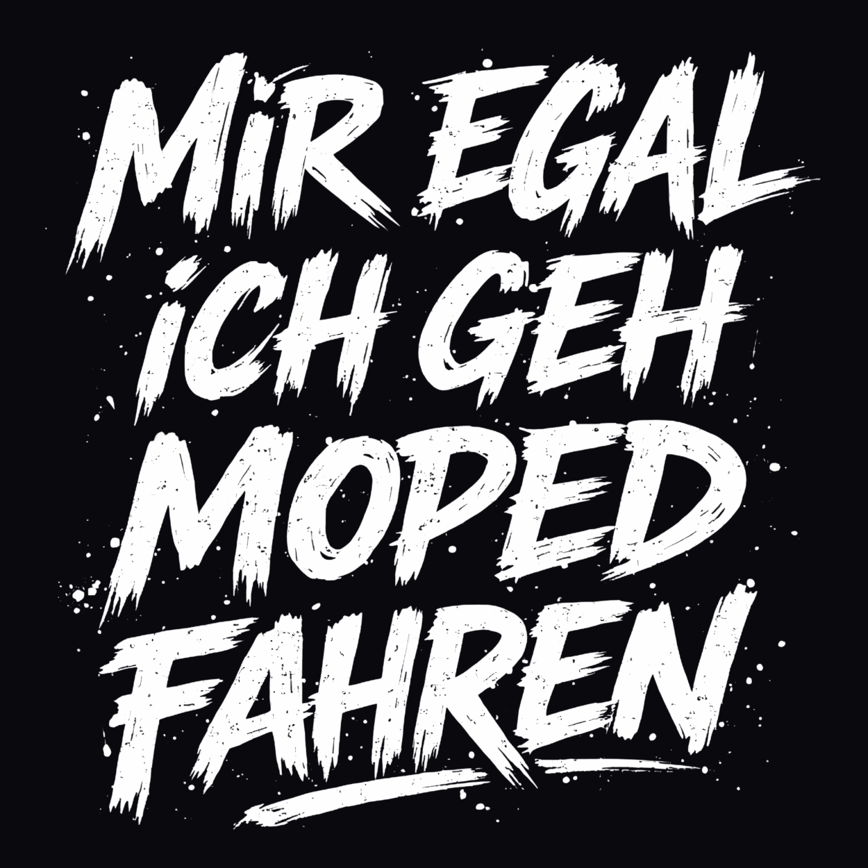Mädels Hoodie Softstyle®. Mir egal, ich geh Moped fahren.