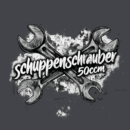 T-Shirt. Schuppenschrauber 50ccm.