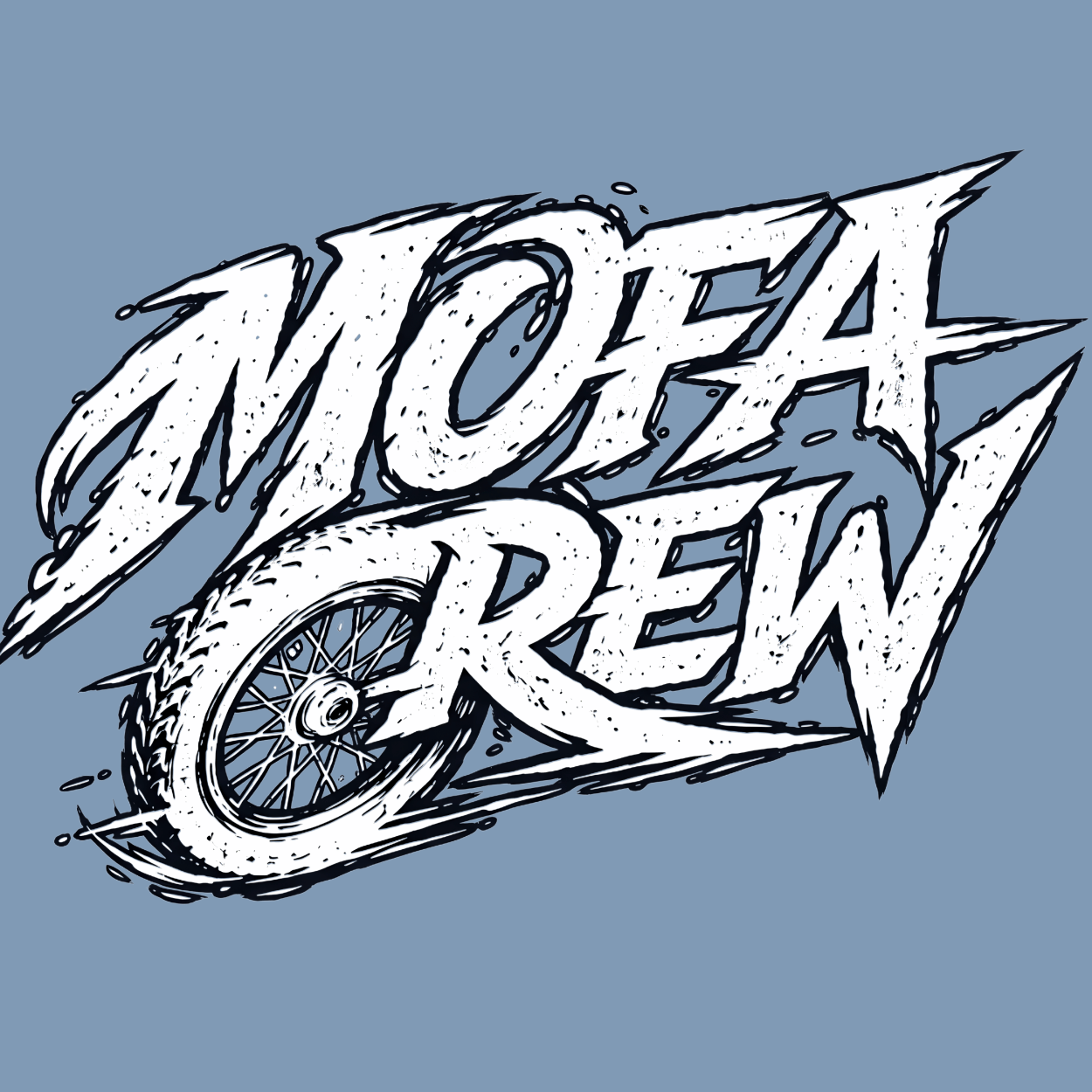 Mädels T-Shirt. Mofa Crew.