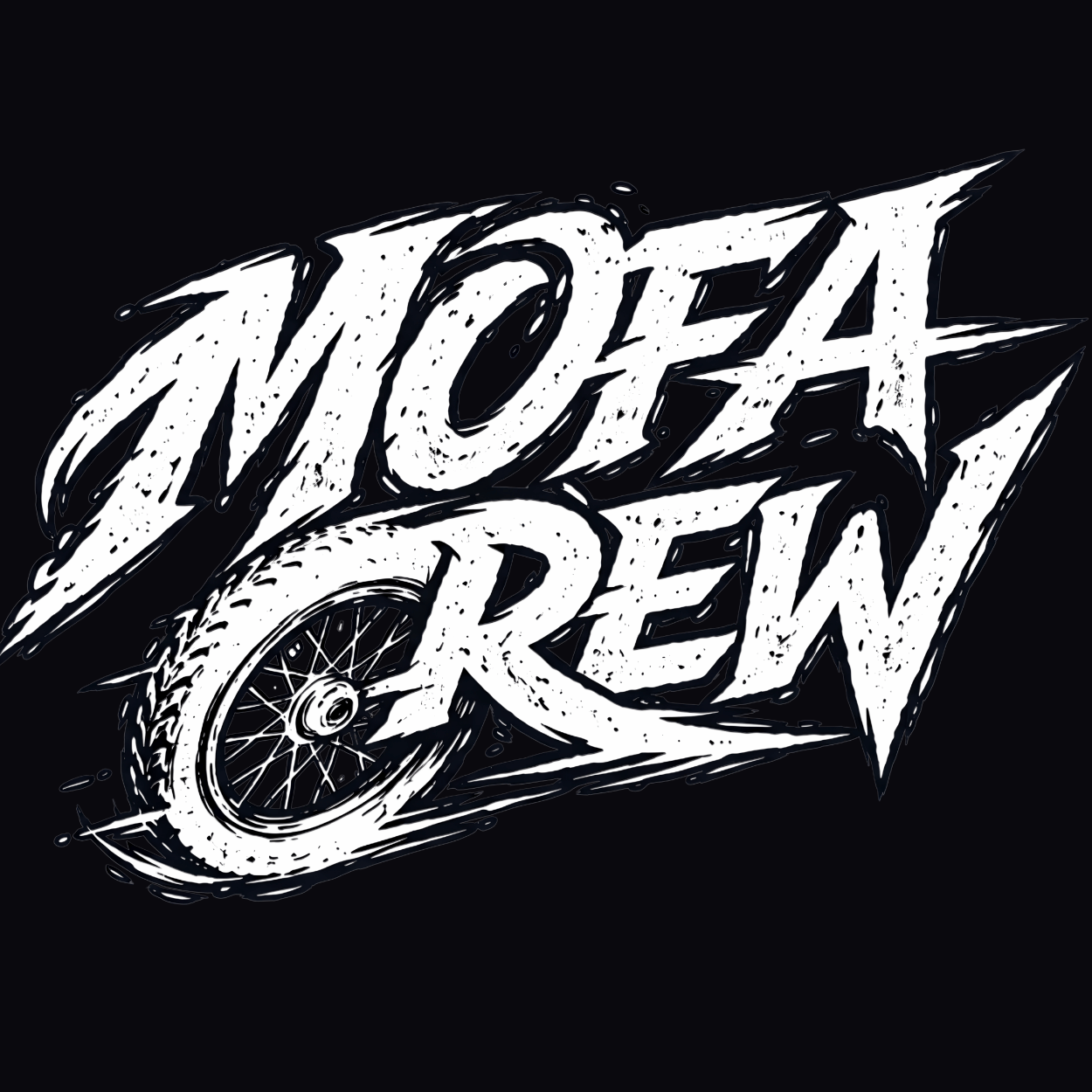 Mädels Hoodie Softstyle®. Mofa Crew.