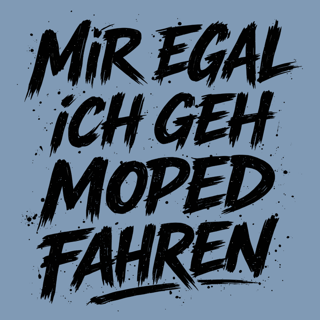 Mädels T-Shirt. Mir egal.