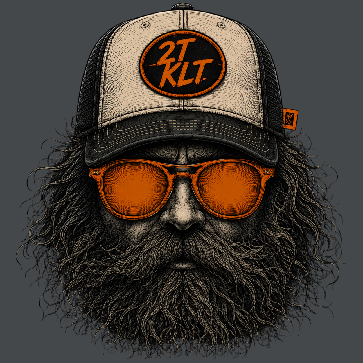 T-Shirt. Zweitakt Nomaden – Der Trucker.