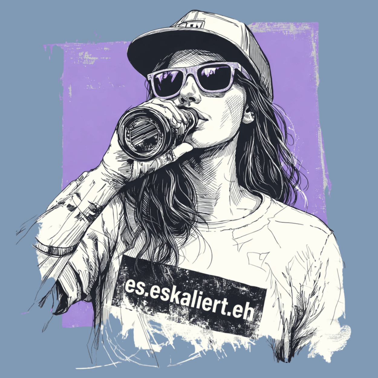 Mädels T-Shirt. Es eskaliert eh.