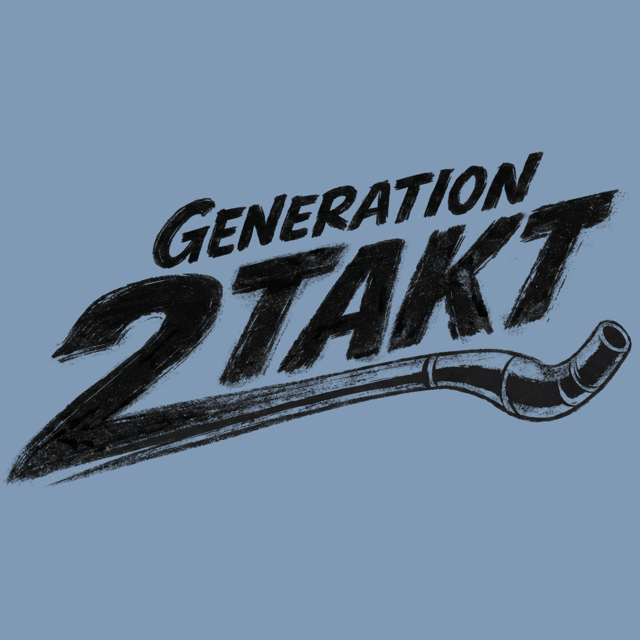 Mädels T-Shirt. Generation 2-Takt.