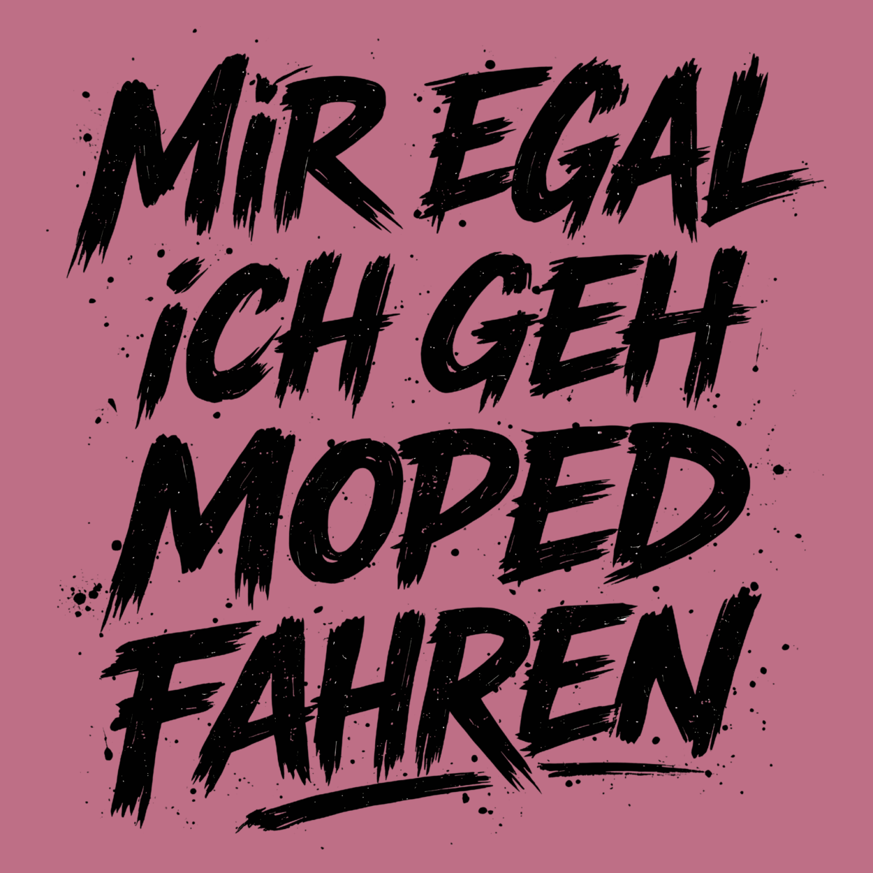 Mädels T-Shirt. Mir egal.