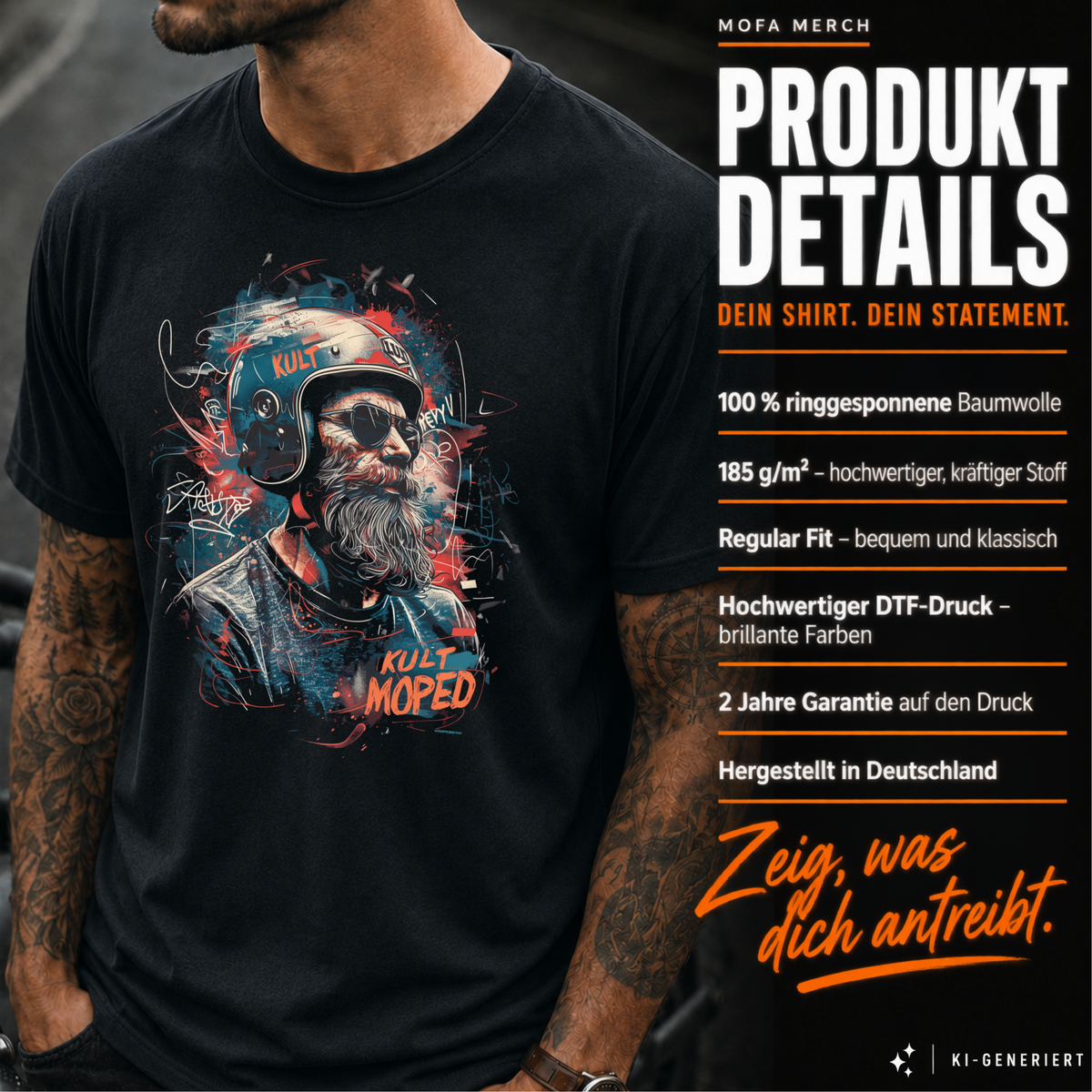 T-Shirt. Kult Moped