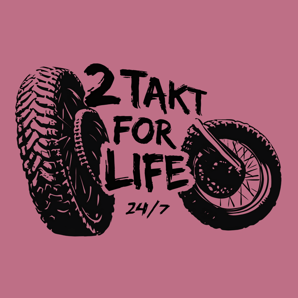 Mädels T-Shirt. 2 Takt for Life.