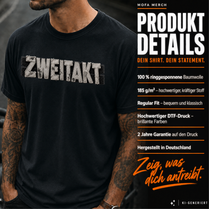T-Shirt. Zweitakt Patch.