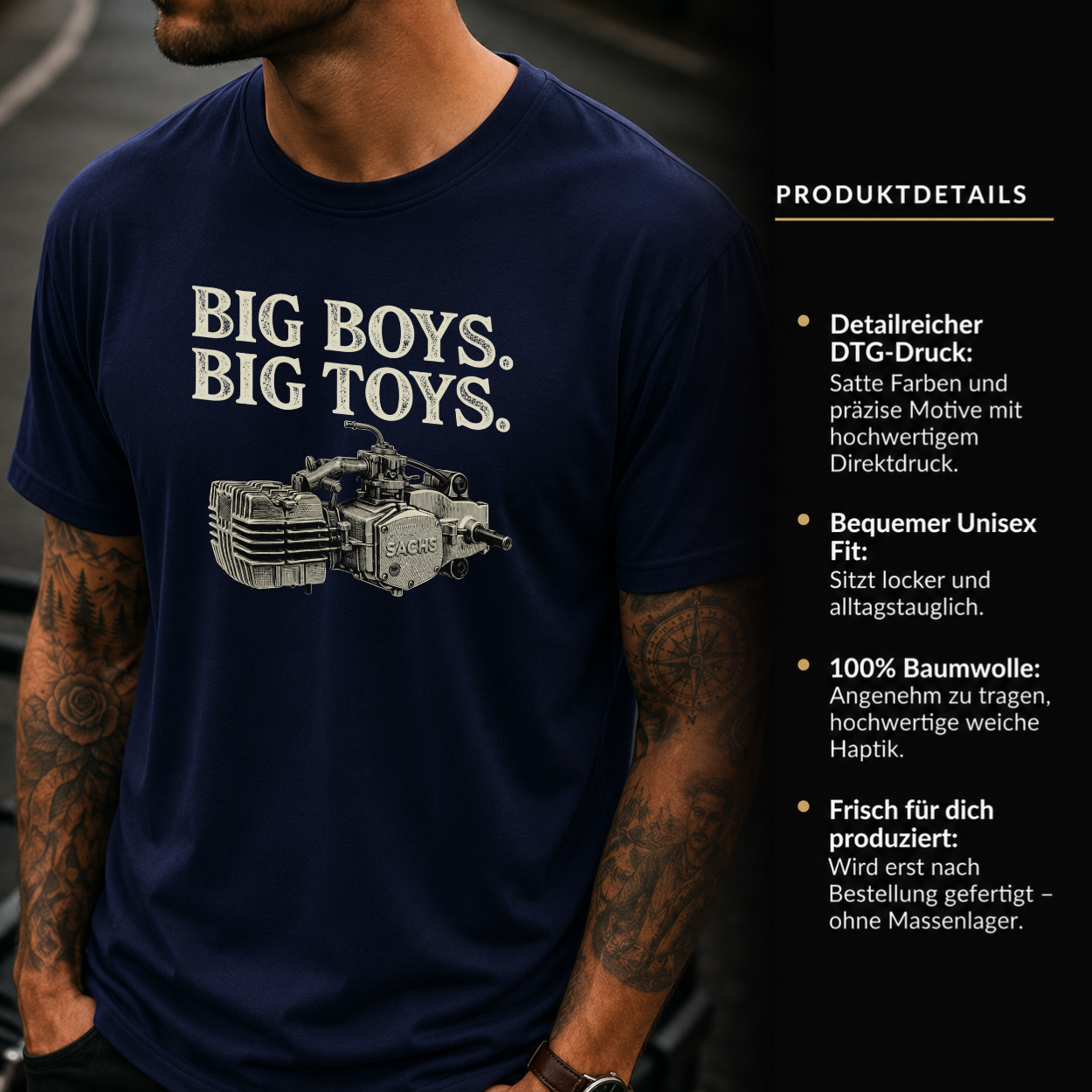 T-Shirt. Big Boys Big Toys.