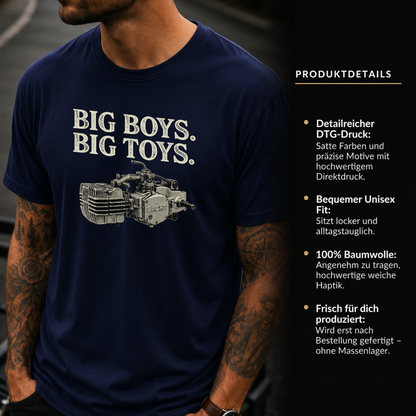 T-Shirt. Big Boys Big Toys.