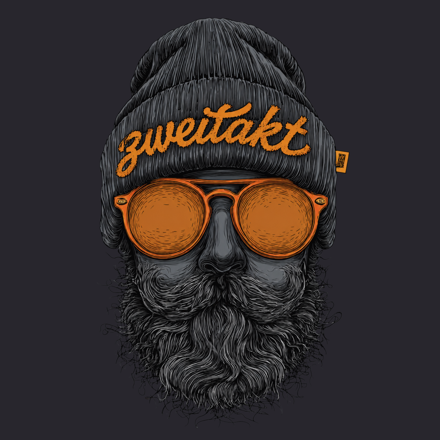 Hoodie Softstyle®. Zweitakt Nomaden – Der Vagabund.