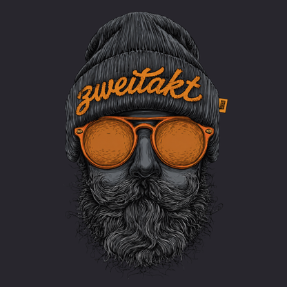 Hoodie Softstyle®. Zweitakt Nomaden – Der Vagabund.