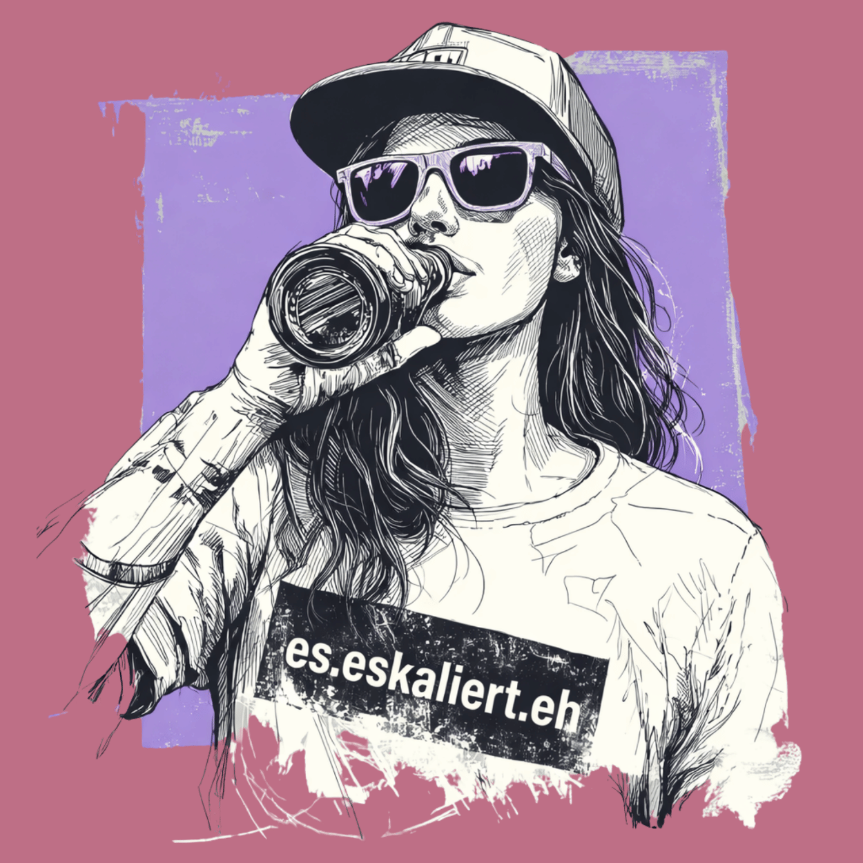 Mädels T-Shirt. Es eskaliert eh.