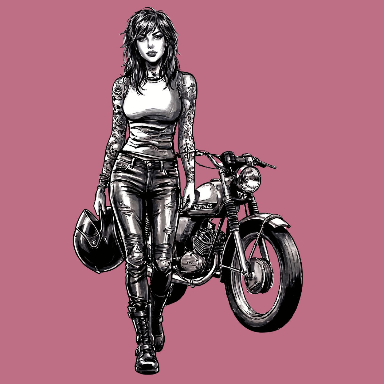 Mädels T-Shirt. Hercules Girl.