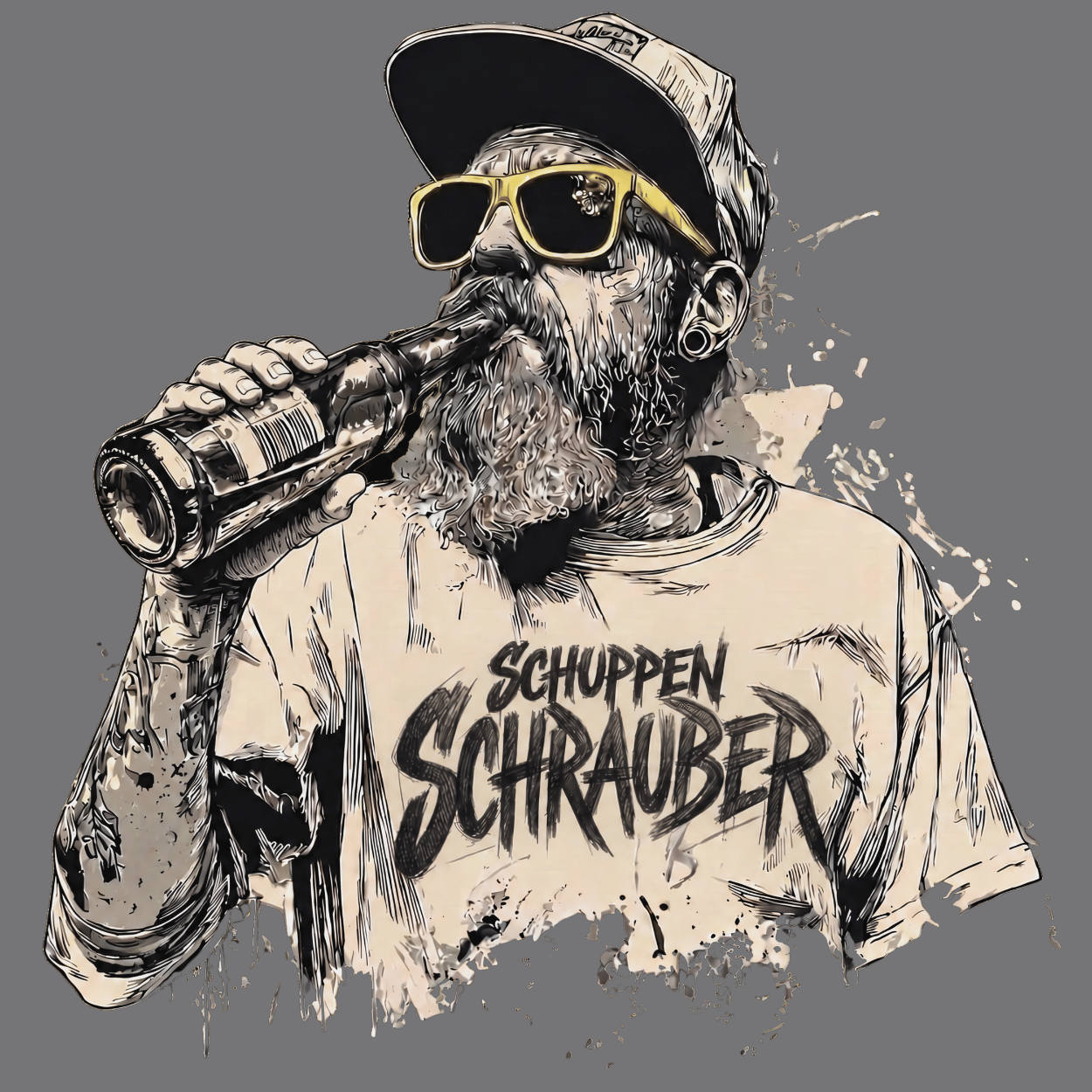 T-Shirt. Schuppenschrauber.