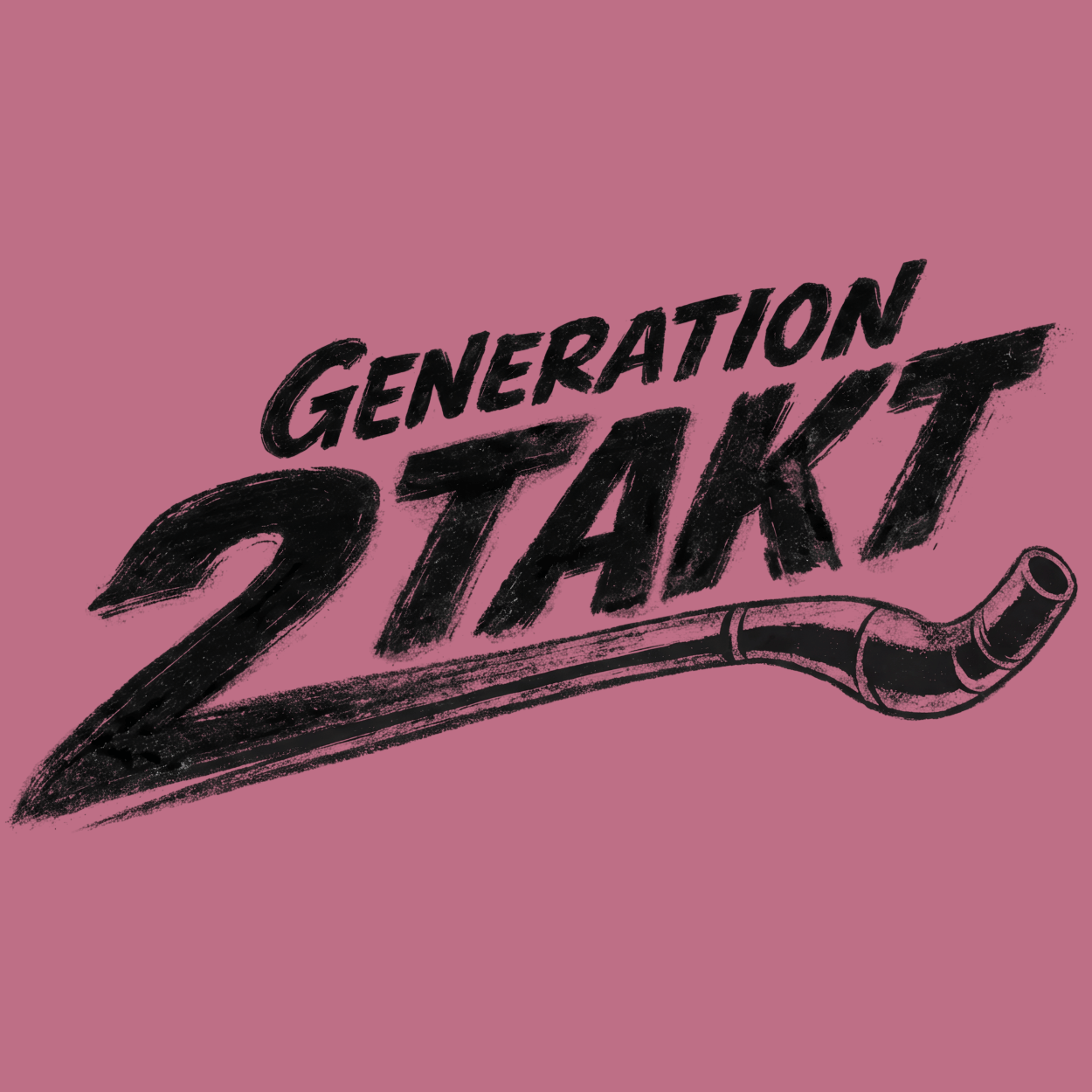 Mädels T-Shirt. Generation 2-Takt.