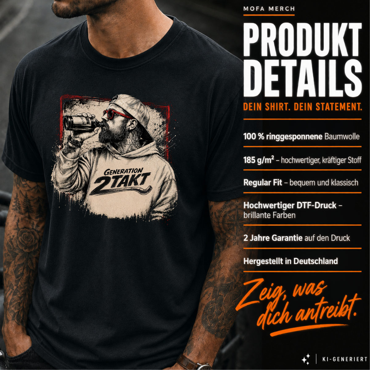 T-Shirt. Generation Zweitakt - Daydrinking.