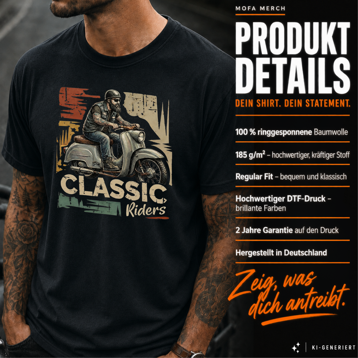 T-Shirt. Classic Riders.