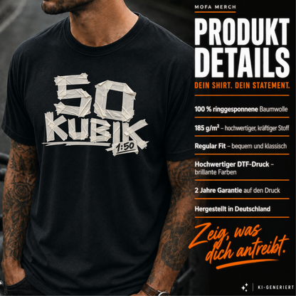 T-Shirt. 50 Kubik Klebeband.