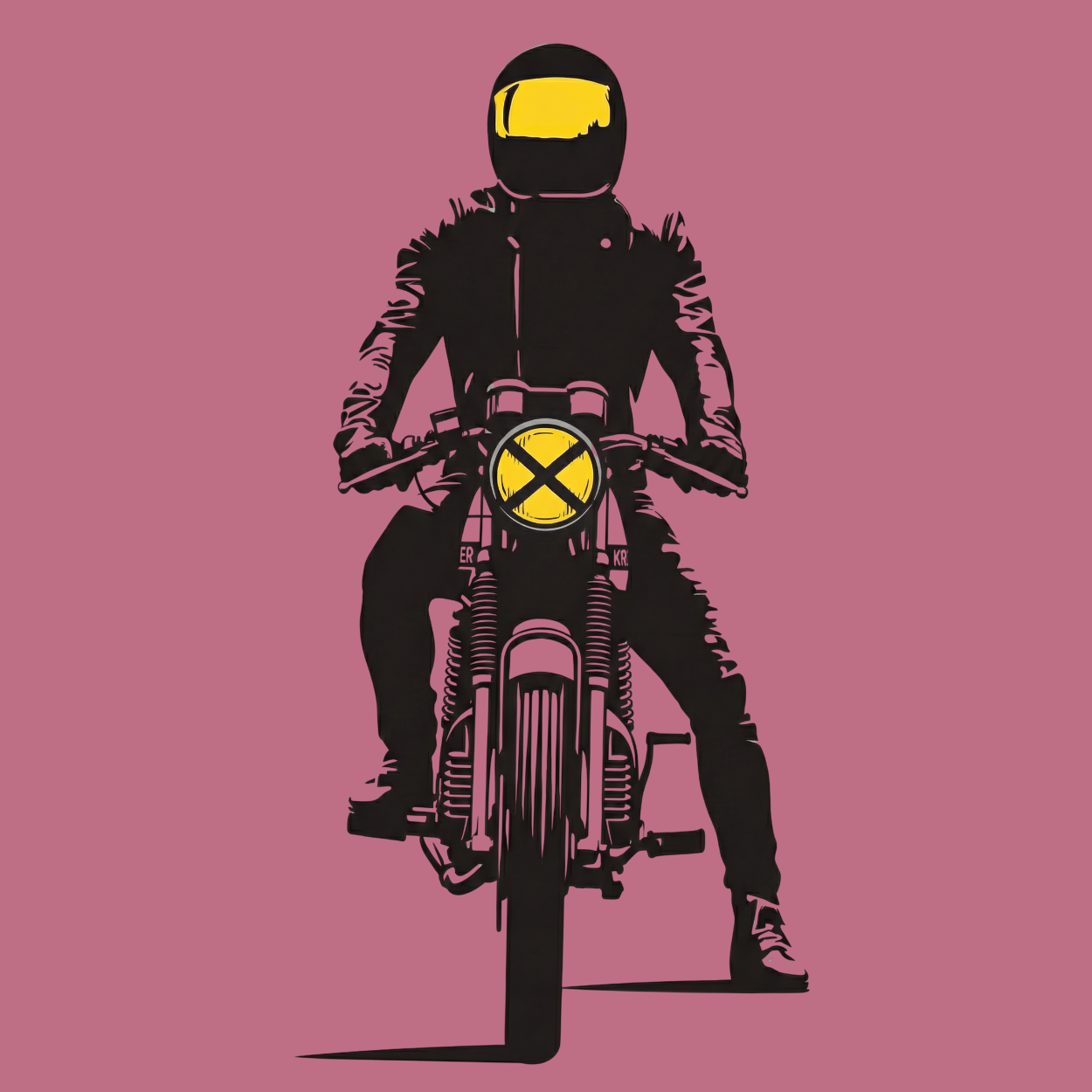 Mädels T-Shirt. Fokus auf die Straße.
